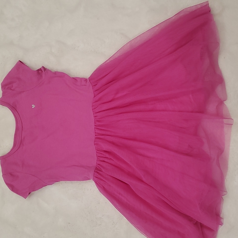 Girls hot pink tutu dress